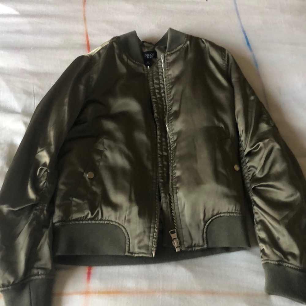 Camo Green Topshop Bomber Jacket